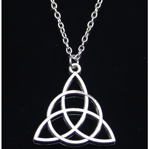 New Fashion Necklace 28mm knot amulet Pendants Short Long Women Men Colar Gift Jewelry Choker