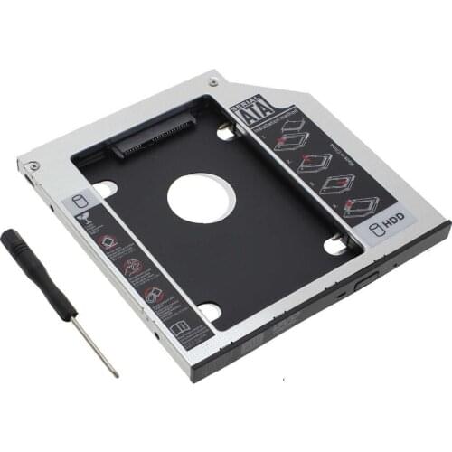 WZSM New 2nd HDD SSD Hard Drive Caddy Adapter for Asus K40 K43 K43E K50 K51 series Removable Faceplate