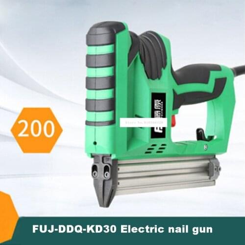 Professional Electric Nail Gun FUJ-DDQ-KD30 F30 Straight Nail Gun Woodworking Nailing Tools 200 Pieces / min AC198v-242v / 50Hz