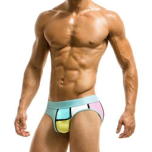 Push Pad Swimsuit Men Sexy Bikini Swimwear Swim Briefs Low Waist Bathing Suit Man Mens Quick Dry Summer Beachwear XX-613