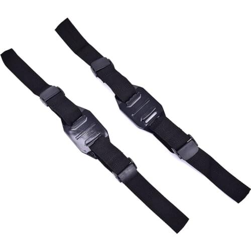 1pc Adjustable black Helmet Strap for GoPro Go Pro Mount For cycling, skiing, rowing Accessory or other hollow helmets
