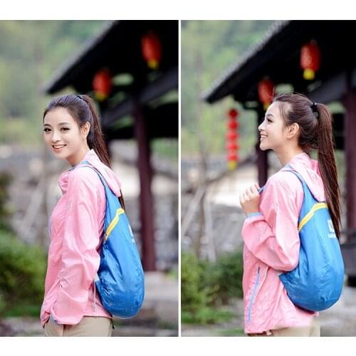 Creative Foldable Backpack Ultralight Travel Mountaineering Leisure Backpack Large Capacity LOGO Customized Storage organizer