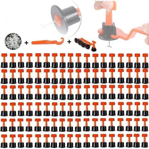 151pcs Tile Leveling System Tile Spacer Wall Leveler Wedges Spacers Flooring Wall Tile Carrelage Leveling System