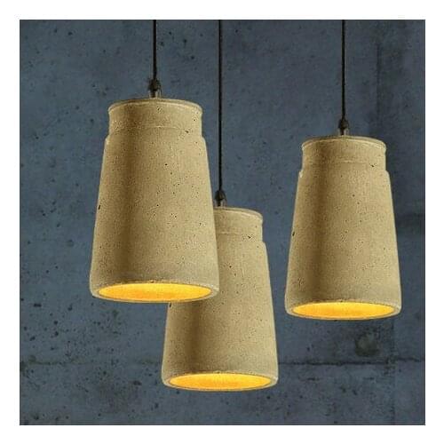 Nordic Loft Cement Droplight Edison Vintage Pendant Light Fixtures Industrial Hanging Lamp For Indoor Lighting Lustres De Sala