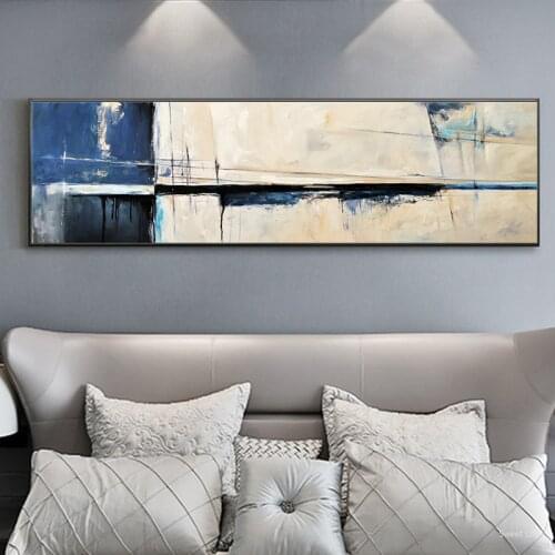 Nordic Abstract Blue Seascape Canvas Paintings Posters And Print Unique Decor Wall Art Pictures For Living Room Bedroom Studio