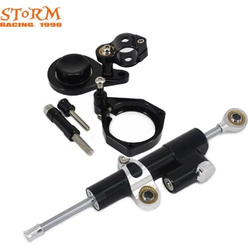 Motorcycle Steering Damper Stabilizer With Mounting Bracket Adapter Set For BMW S1000RR S 1000RR 2010-2011