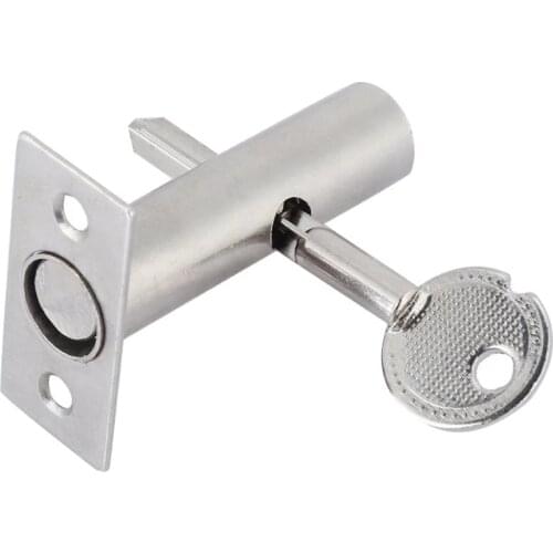 Iron Pipe Well Lock Hardware Pipe Tube Well Invisible Lock for Fireproof Door Escape Aisle Lock Stainless Stee Concealed door Ha