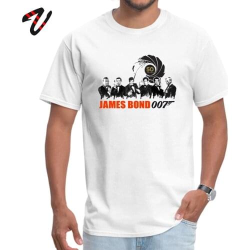 007 Men T-shirt James Bond T Shirts Father Day Tops TShirt Short Sleeve Fashionable All Cotton Casual Tee Shirt Adult Streetwear