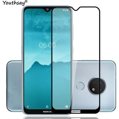 1PCS For Nokia 6.2 Glass Screen Protector Full Glue Protective Film For Nokia 6.2 Tempered Glass for Nokia 6.2