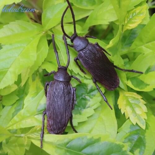 10pcs/lot Funny Simulation Cockroach Halloween Toys False Cockroach Toy Halloween Decoration