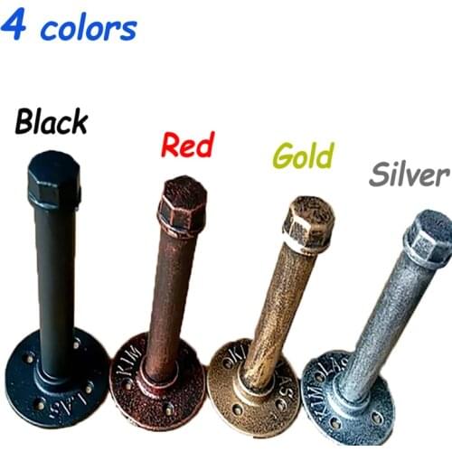 4 Colors 150/200/250/300MM Retro Iron Industrial Pipe Shelf Bracket Mounting Bracket Holder Storage Holders Racks Home Decor