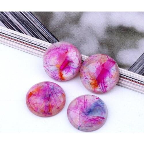 5pcs New Bohemian Feather Lines Interweave Resin Flatback Cabochon Gem Beads Crafts Earring Findings For Jewelry Make