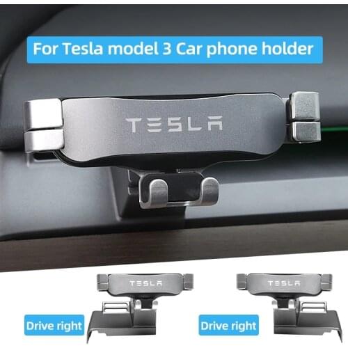 Car Phone Holder For Tesla Model 3 2016-2019 Dashboard Special Mobile Phone Car Bracket Styling Mount Stand GPS Display Bracket