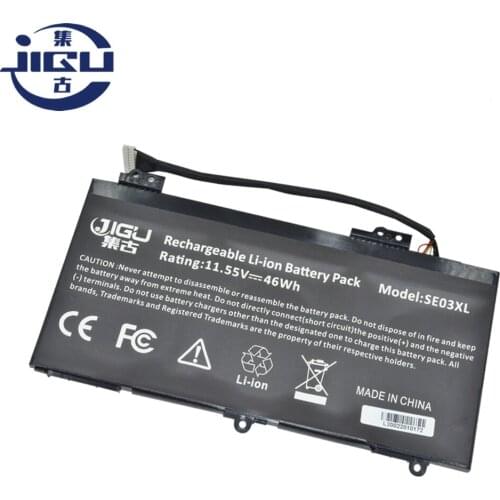JIGU Laptop Battery HSTNN-UB6Z SE03XL 849909-850 For HP W9T87EA X3N08EA X5Y99EA Y7W94EA Y8J60PA Y8J73PA Z1D17PA Z3B03EA Z6Y34PA