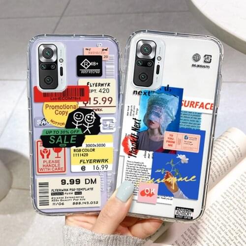 Poco X3 NFC Cases For Xiaomi Redmi Note 10 9 8 Pro 9s 10s 9A 9C 8T 7 M3 F3 Mi 11 9 10T Lite 10 Note10 Funda Covers Silicon Coque