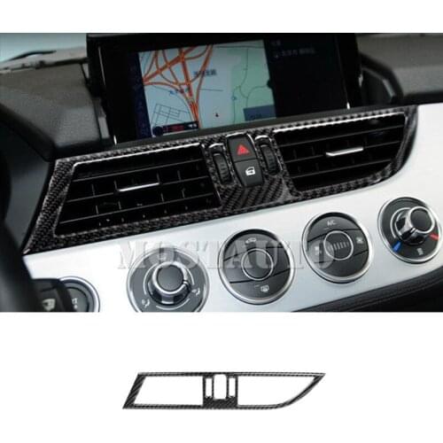 For BMW Z4 E89 Carbon Fiber Inner Centre Console Air Vent Outlet Cover2009-2016 1pcs Car Accessories Interior Car Decor Car Trim