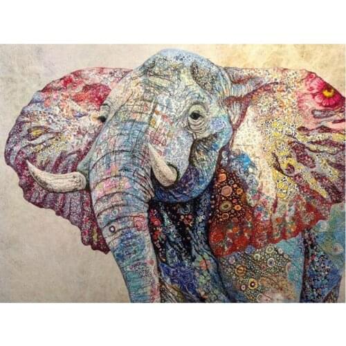 GLymg Embroidery Handicrafts 5d Diamond Colored Painting Elephant Diy Diamond Embroidery Mosaic Gift Diamond Wall Arts Decor