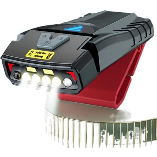 Fishing specific induction charging clip cap lamp bright glare night fishing bait on the head-mounted visor lamp headlights