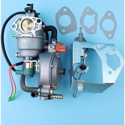 Dual Fuel Carburetor Auto Choke Pump Conversion Kit For 188F 190F GX420 15HP 16HP 5KW-8KW Generator Engine LPG / CNG / Gasoline