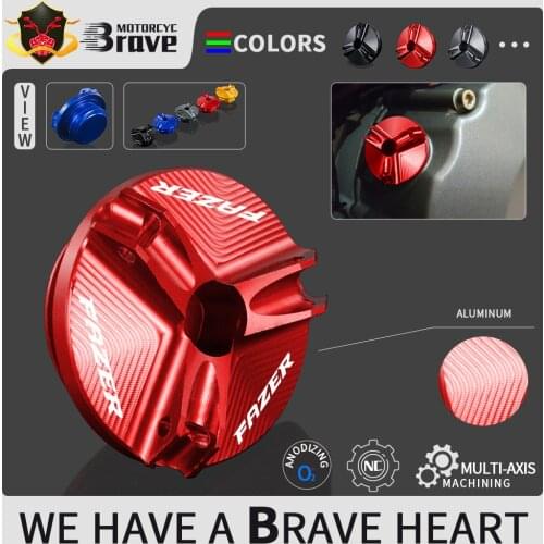 With logo FAZER / FZ Motorcycle CNC Oil Filler Cap Plug Cover Cap For Yamaha FZS600 FZS1000 FZ1 FZ8 FAZER FZ750 FAZER8