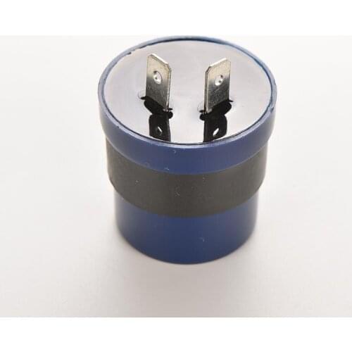 Motor Buzzer Flasher Relay Indicator DC 6V 12V Input Motorcycle Blue Inbuilt Beeper Flasher Turn Signal LED Blinker 2 Pins