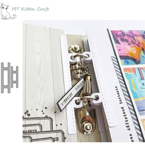 MT Craft Metal Cutting Dies Binder lock side Scrapbooking Photo Album Decorative Embossing Stencil Paper Cards Crafts Die Cut