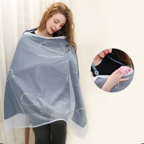 Breastfeeding Cover Baby Infant Breathable Cotton Nursing Cloth Double Layer Nursing Feeding Cover Cape Apron