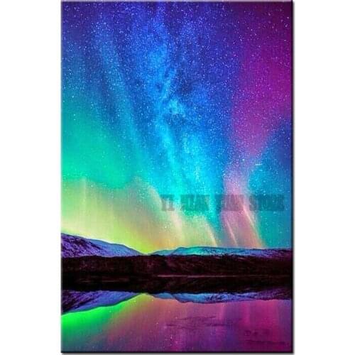 Wall sticker art 5D diy diamond painting starry sky square drill full diamond embroidery cross stitch needlework home decoration