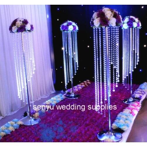 New style 10pcs/lot 120cm tall Wedding table centerpiece acrylic flower stand for wedding decoration senyu0273