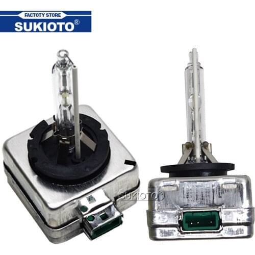 SUKIOTO D1S D1R D3S D3R 4300K 5000K 6000K 8000K 10000K HID Headlight Bulb 35W 55W Car Light Xenon D1 D3 HID Replacement Bulbs