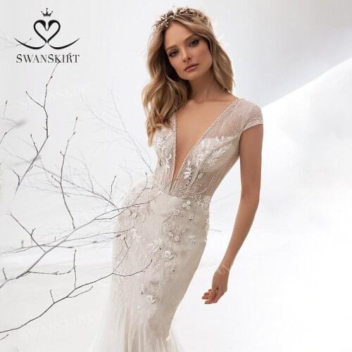 Long Wedding Dresses Swanskirt China