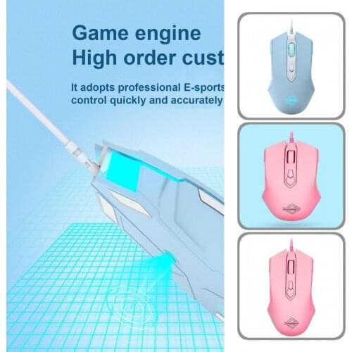 USB Interface AJAZZ Excellent Ergonomic Laptop Wired Mouse Lightweight Computer Mouse Ergonomic for Computer