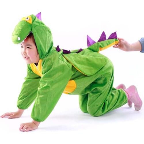 Adult women men Boy Girl Cartoon Animal Dinosaur Costume Cosplay Clothing Kids baby Childrens Day Parent-child match jumpsuits