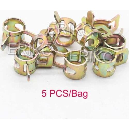 10pcs CR Diesel Fuel Injector Return Pipe Clamp E1021097 Return Oil Backflow T and L Type Clip for Bosch 110 Series