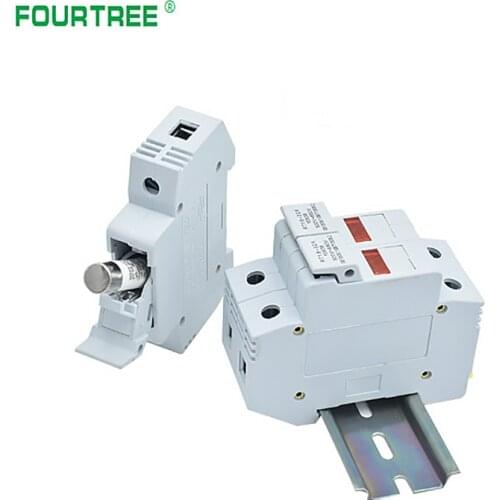 1Pcs Fuse Holder Base RT18-32X With LCD Led Light 1P 2P 3P 4P For 10 x 38mm RO15 RS15