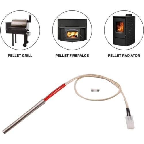 350W 220V Ignition Igniter Hot Rod Wood Pellet Stove 10*140/150/170mm M16*1.5 Thread Fireplace Grill