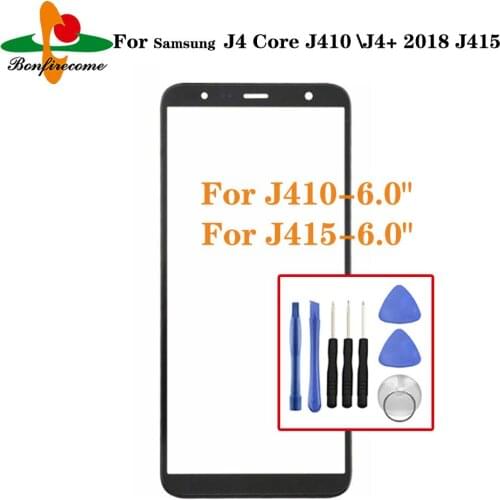 6.0" For Samsung Galaxy J4+ Plus Core 2018 J415 Front Touch screen Panel LCD Out Glass Cover Lens For Galaxy J4 core J410