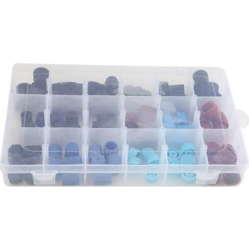 90pcs Car A/C High Low Side Valve Core / Service Port Dust Cap Set Replacement Car Air Conditioning Repair Parts R134a R12
