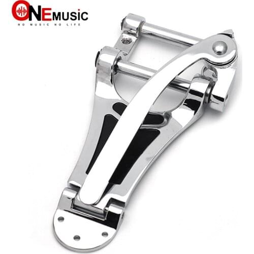 B-70 G ES 355 chrome Guitar Vibrato Bridge tailpiece for Arch Top Archtop Hollow Semi Hollow Jazz Electric Guitar