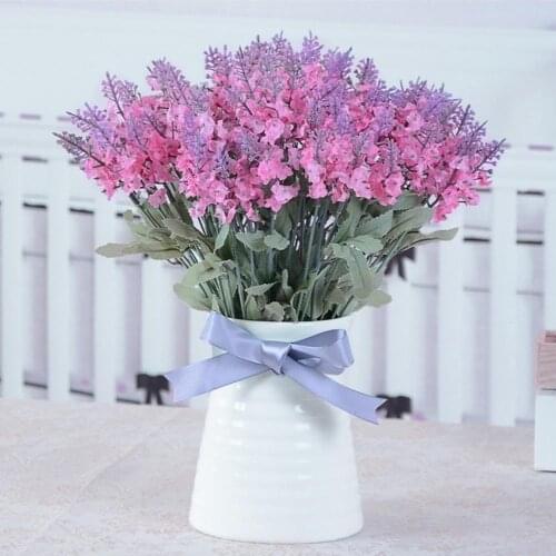Bouquet Provence Lavender Artificial Flowers High Quality Flower For Home Decor Grain Decorative Fake Plant silk flowers