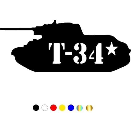 CS-455# May 9 tank T 34 funny car sticker and decal silver/black vinyl auto car stickers