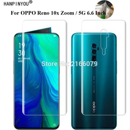 For OPPO Reno 10x Zoom / 5G 6.6" Soft TPU Front Back Rear Full Cover Screen Protector Transparent Protective Film (Not Glass)