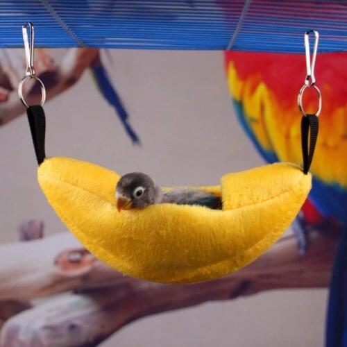 Small Pet House Boat Shape Parrot Rat Hammock Hanging Beds Hamster Nest