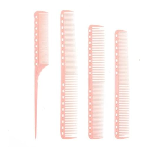 Hot Sale Hairdressing Scale Pointed Tail Comb Hair Styling Rat Tail Comb Pink Plastic Fine-tooth Hair Comb Beauty Tools New
