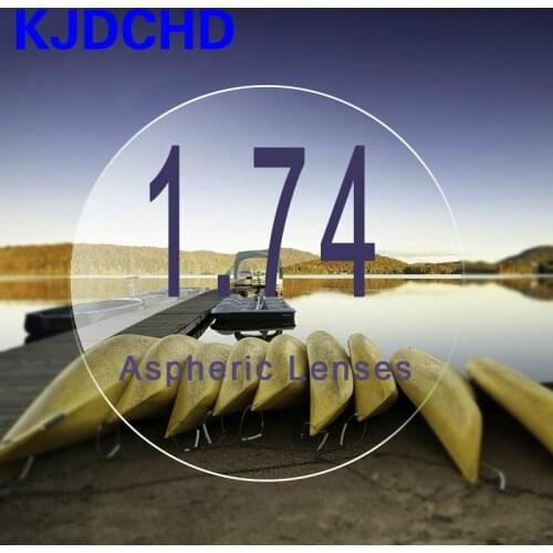 1.74 Index Prescription Lenses Resin Aspheric Glasses Lenses for Myopia Hyperopia Presbyopia Eyeglasses Lens with Green Coating