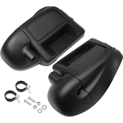 Matte Black Lower Leg Warmer Vented Fairing Glove Box For Harley Touring Road King Street Electra Glide Ultra FLTR 2014-2020
