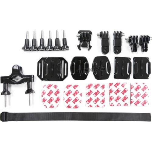 Gopro Accessory Kit for Hero 3 Screw+Tripod Mount+Adapter+handle bar+Pivot Arm+Camera Tethers+Head Strap