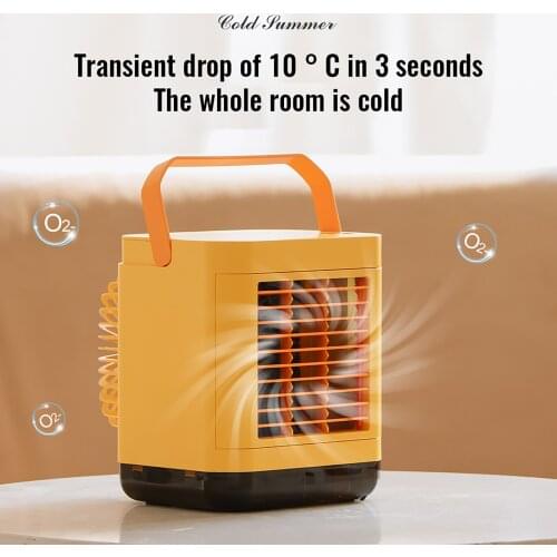 Usb Desk Air Cooling Fan Portable Air Cooler Fan Mini Air Conditioner Desktop Fan Humidifier Purifier For Office Bedroom#db4