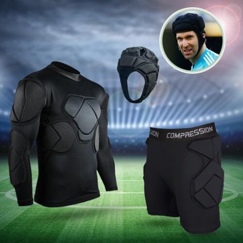 New Professional Goalkeeper Uniforms soccer training equipment soccer helmet EVA thick sponge protective Goalkeeper equipment