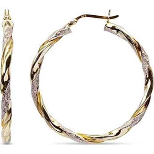 Wholesale Fashion Simple Golden Spiral Earrings, Exquisite All-Match Gifts, Womens Four Seasons Charm Jewelry